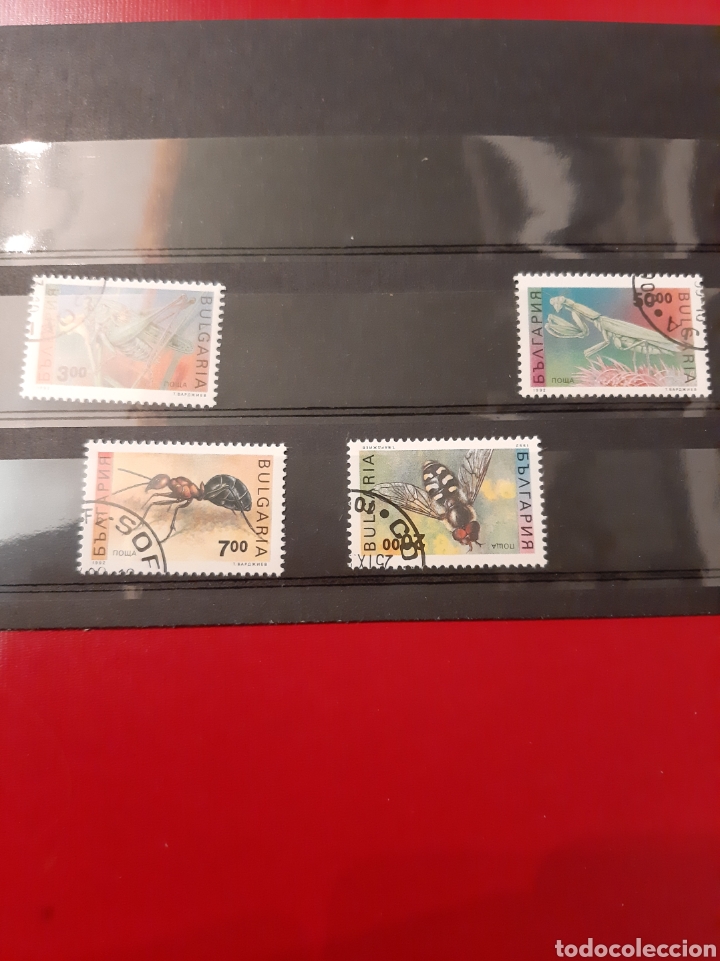 Sellos: 1992 Bulgaria insectos - Foto 1