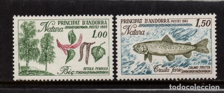 Francobolli: ANDORRA 331/32** - A&Ntilde;O 1984 - PROTECCION DE LA NATURALEZA - FAUNA - PECES - FLORA - ARBOLES