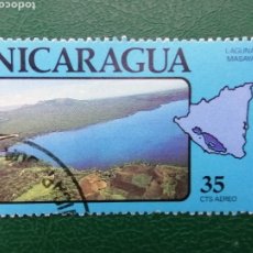 Sellos: NICARAGUA 1978. YVERT PA919. VOLCANES Y LAGOS. LAGO MASAYA. MONTAÑAS. PAISAJES. Lote 335448203