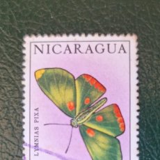 Sellos: SELLO USADO NICARAGUA. 1967.AÉREO. FAUNA . MARIPOSA. Lote 375019304