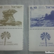 Sellos: SELLO ISRAEL NUEVO 1977. TURISMO. PAISAJES. NATURALEZA. ROCA. MONTAÑA. COSTA. ACANTILADO. PLAYA.