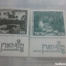 Sellos: SELLO ISRAEL NUEVO 1973. PAISAJES. NATURALEZA. ÁRBOLES. FLORA. PALMERAS. PLANTAS. LAGO.