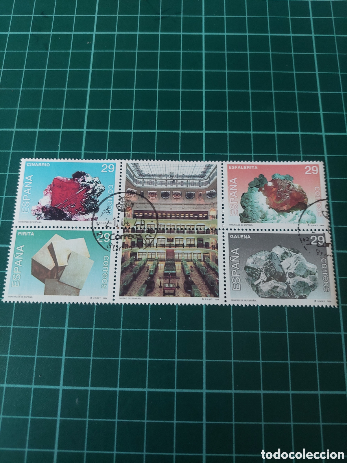 Sellos: USADOS LUJO EDIFIL 3283/83 1994 MINERALOG&Iacute;A MINERALES NATURALEZA ARQUITECTURA
