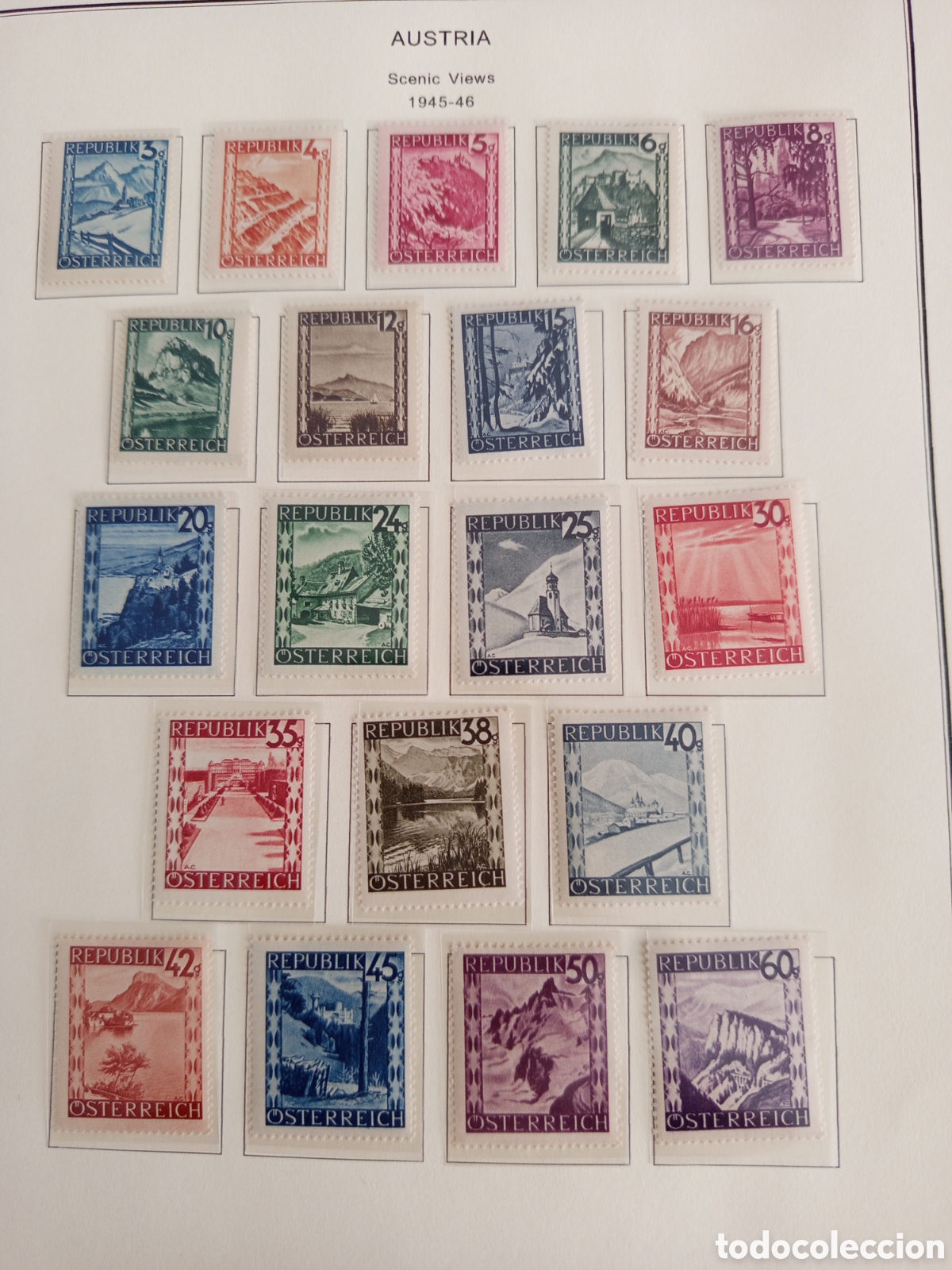 Sellos: AUSTRIA, 1945/6. Paisajes. Ver fotos. Pedido m&iacute;nimo 3 &euro;