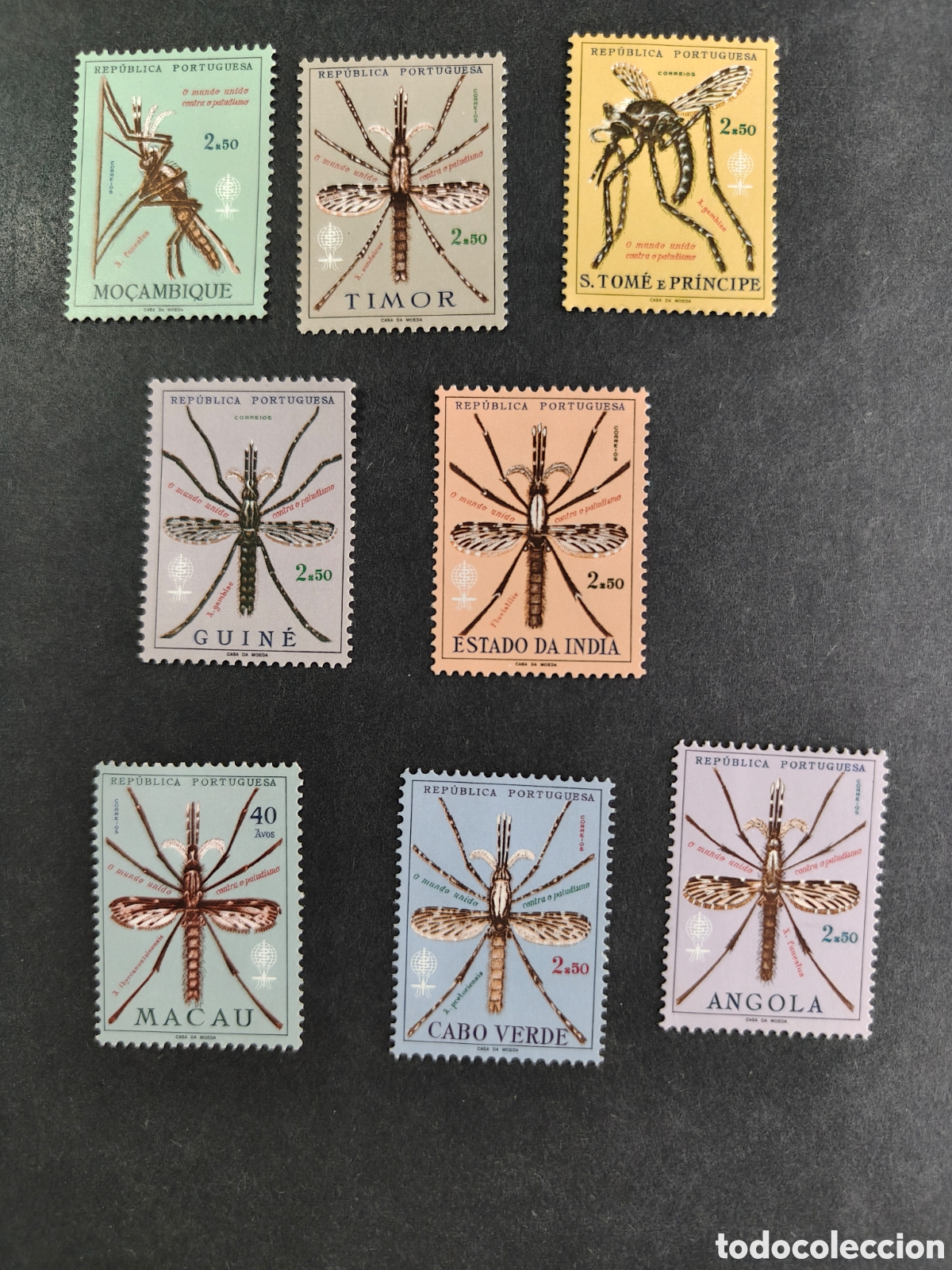 Sellos: Mosquitos sellos colonias Portugal serie completa sellos nuevos **