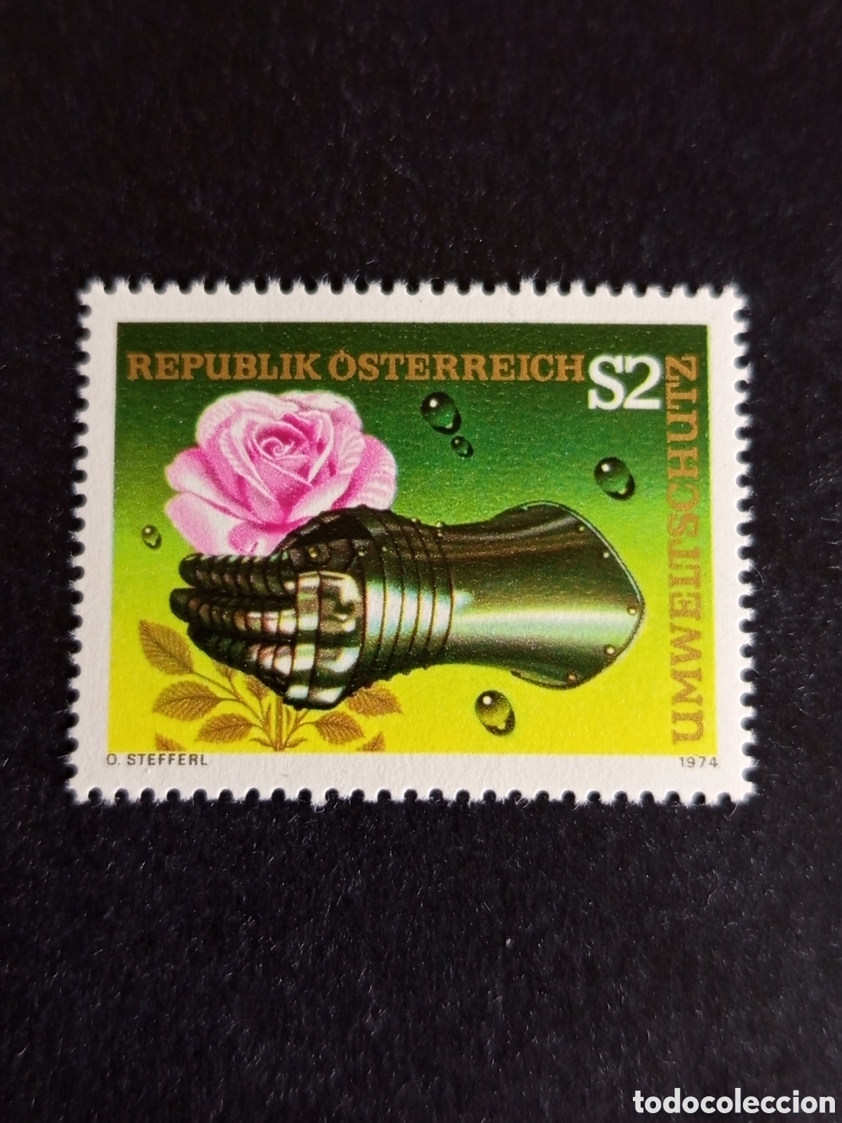 Sellos: AUSTRIA, 1974. Protecci&oacute;n del medio Ambiente. Yvert 1297. Pedido m&iacute;nimo 3 &euro;. Ver fotos.