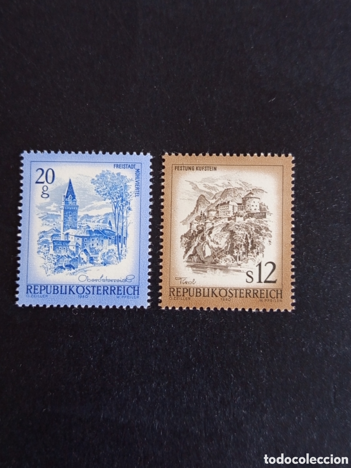 Sellos: AUSTRIA, 1980. Paisajes de Austria. Yvert 1478/9. Pedido m&iacute;nimo 3 &euro;. Ver fotos. Serie completa