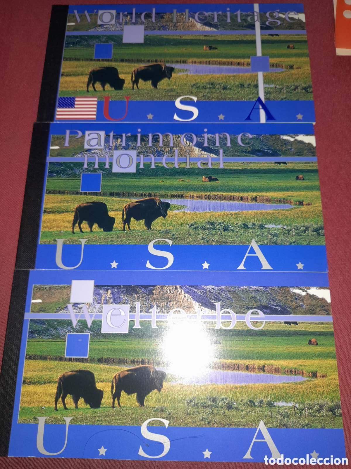 Sellos: Sello, Carnet Viena, Ginebra, EE. UU, Naciones Unidas nuevo 2000. UNESCO. Patri humanidad. EE. UU.