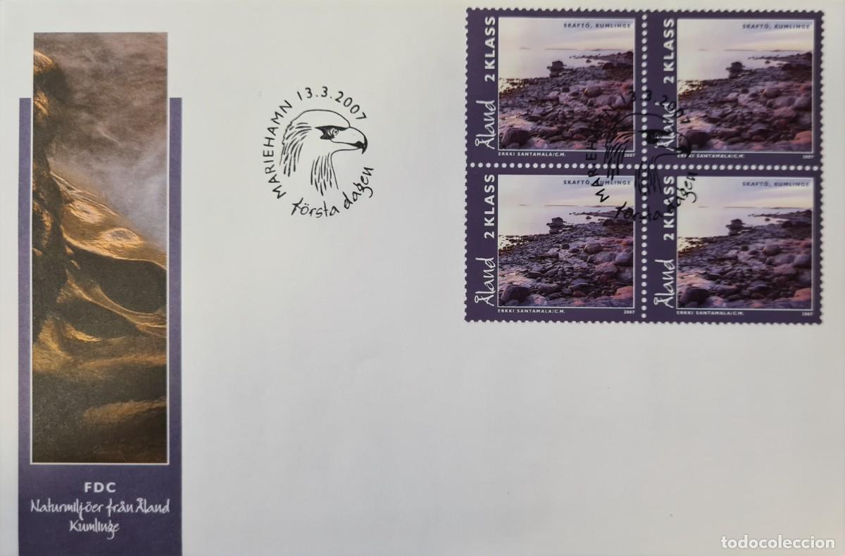 Stamps: Sobre de primer d&iacute;a de Aland 2007: entornos naturales
