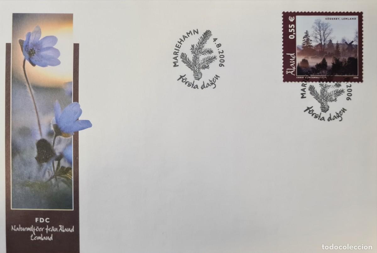 Stamps: Dos sobres de primer d&iacute;a de Aland 2006: entornos naturales