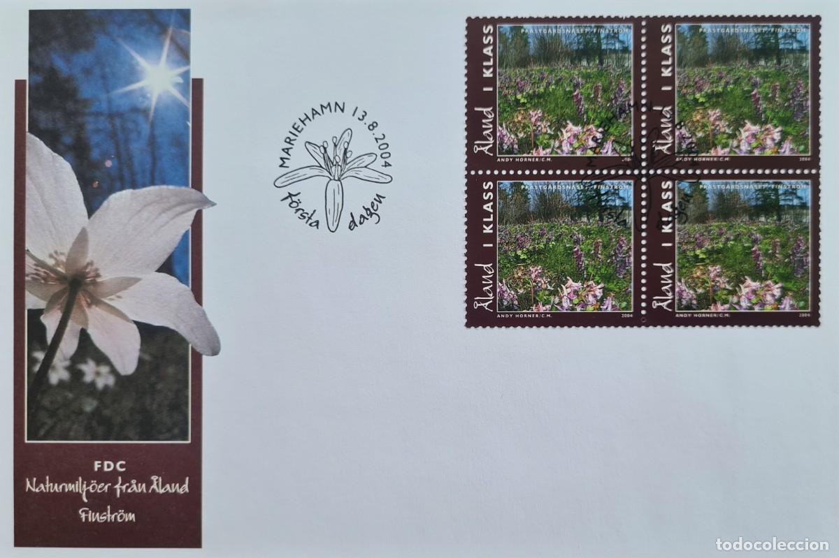Stamps: Dos sobres de primer d&iacute;a de Aland 2004: entornos naturales