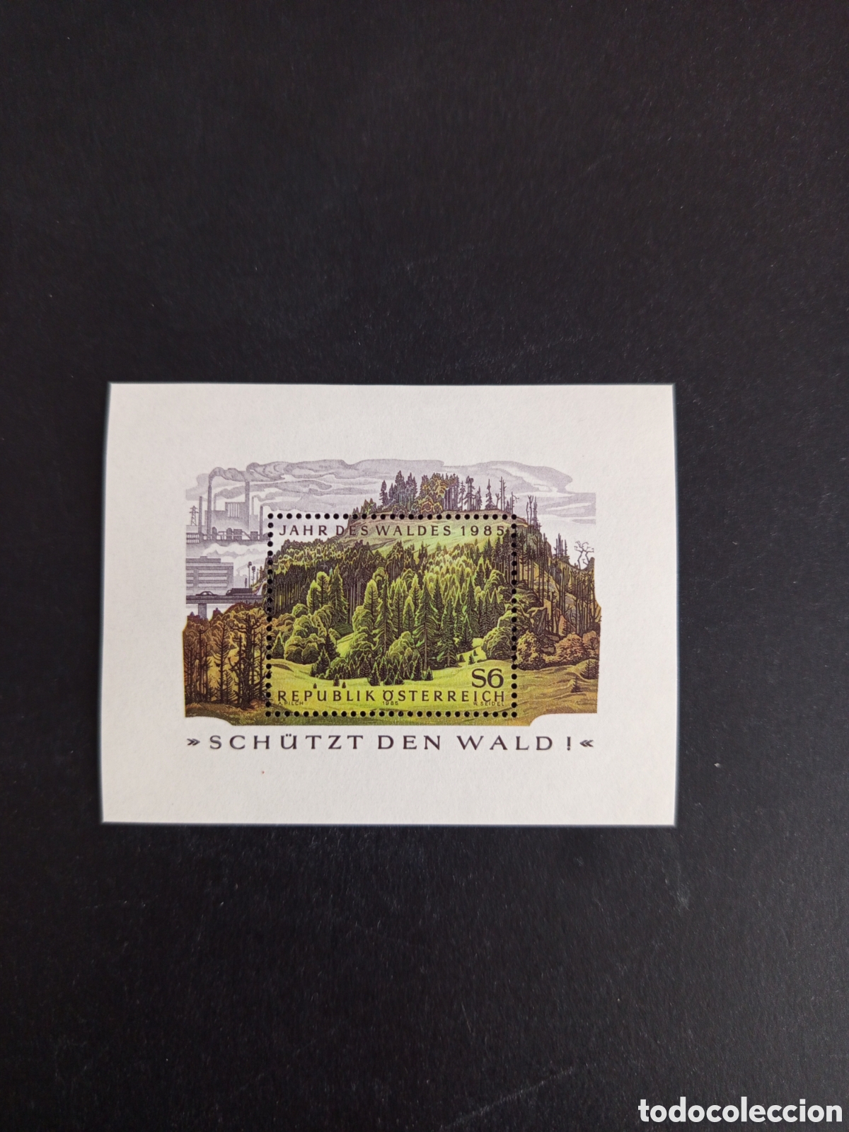 Sellos: AUSTRIA, 1985. Naturaleza: A&ntilde;o de los Bosques. Yvert HB 12. Pedido m&iacute;nimo 3 &euro;. Ver fotos.