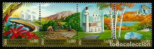 Sellos: ONU 2001 GINEBRA CAMBIO CLIMATICO **