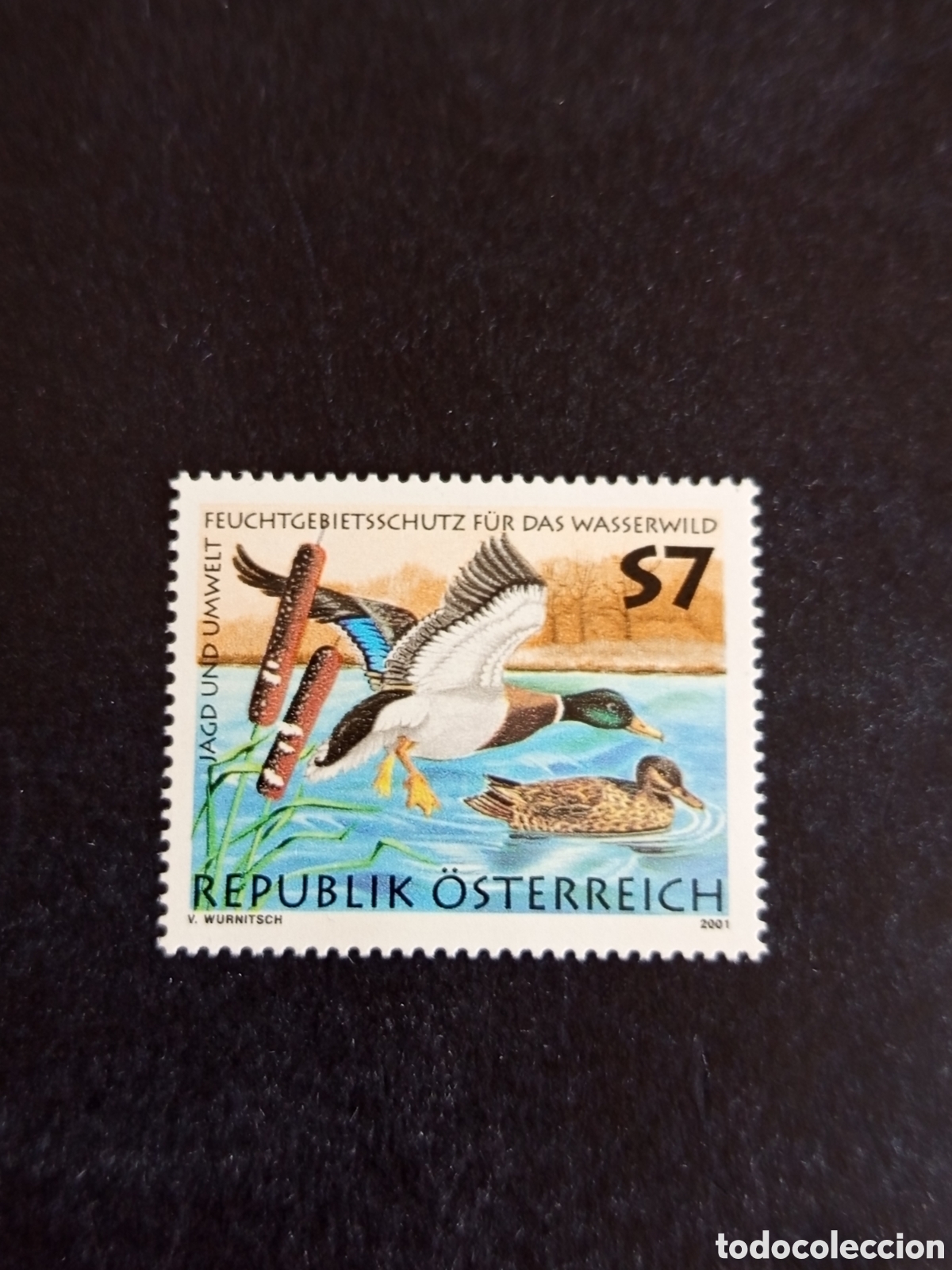 Sellos: AUSTRIA, 2001. Naturaleza: Protecci&oacute;n humedales. Aves. Pedido m&iacute;nimo 3 &euro;. Ver fotos.