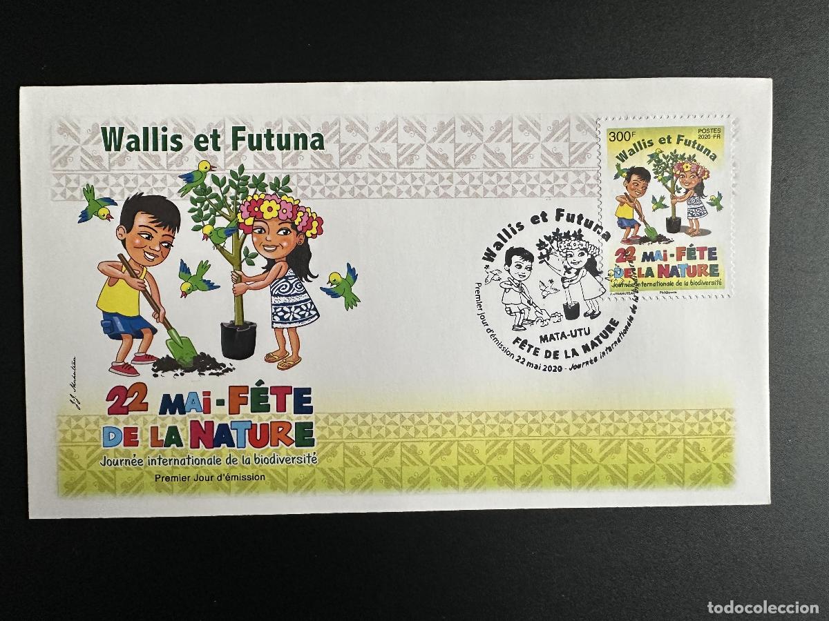 Sellos: Wallis Futuna 2020 YT 924 FDC Festival de Biodiversidad Natural para ni&ntilde;os &aacute;rboles y p&aacute;jaros