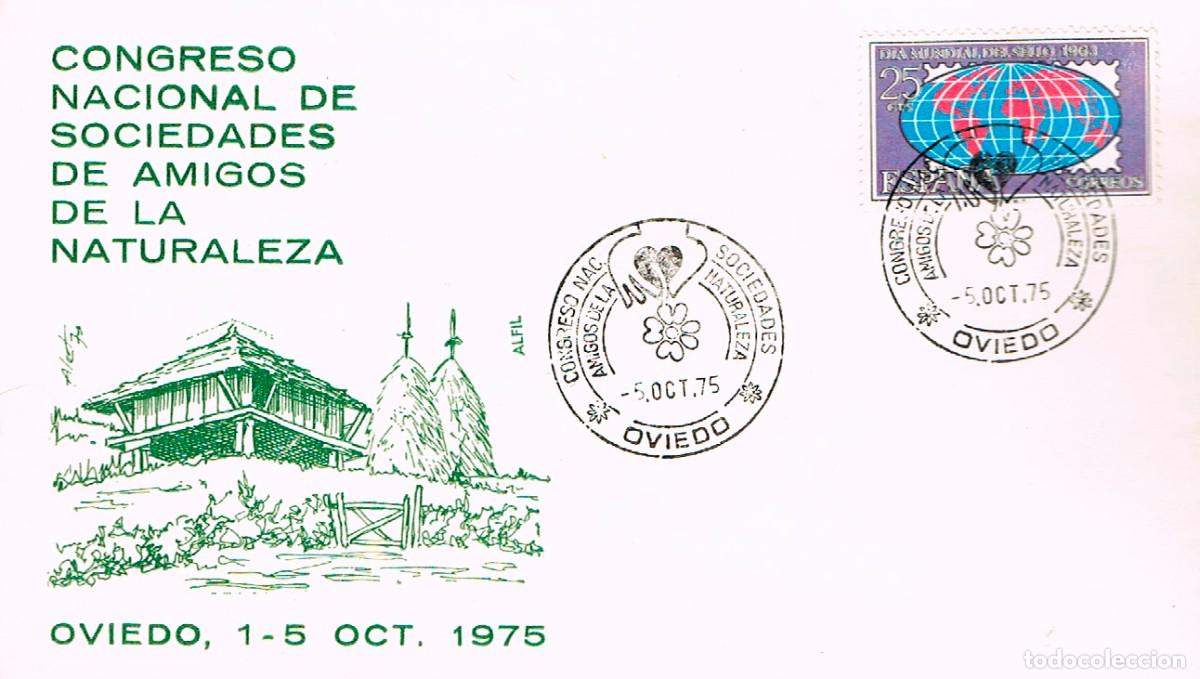 Sellos: A&Ntilde;O 1975, OVIEDO (ASTURIAS), CONGRESO DE LAS SOCIEDADES DE AMIGOS DE LA NATURALEZA, ALFIL