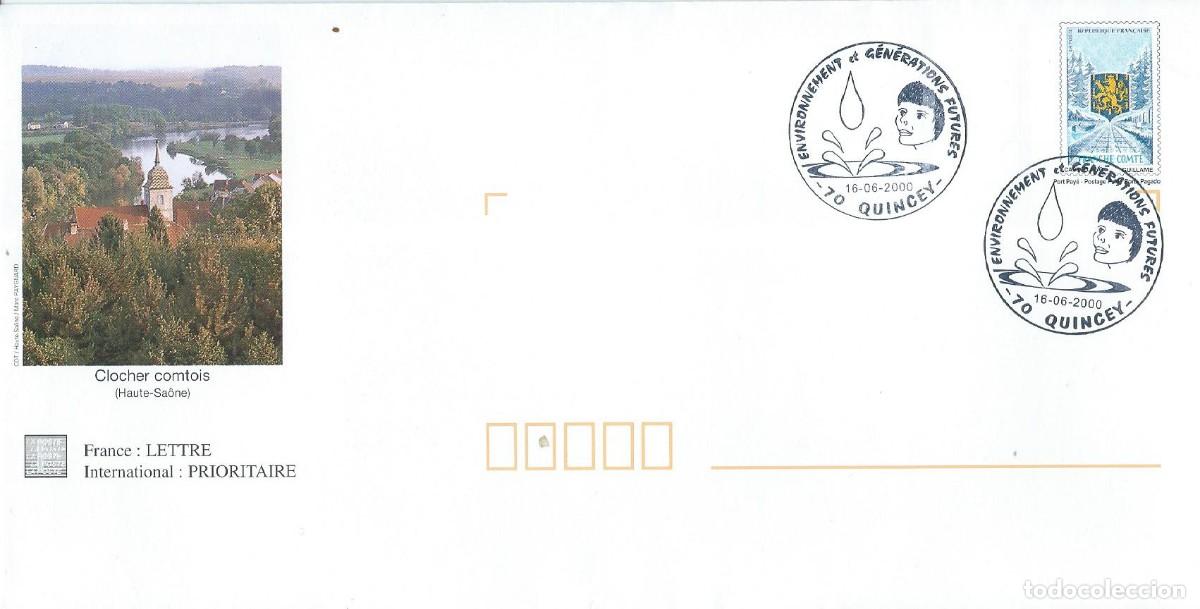 Sellos: 2000. FRANCIA/FRANCE. MATASELLOS/POSTMARK. MEDIO AMBIENTE Y GENERACIONES FUTURAS. ENVIRONMENT.