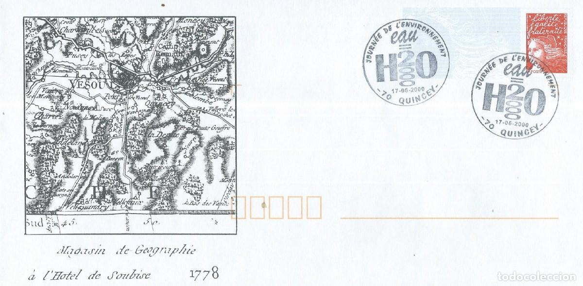 Sellos: 2000. FRANCIA/FRANCE. MATASELLOS/POSTMARK. MEDIO AMBIENTE - AGUA. ENVIRONMENT. WATER. NATURALEZA.