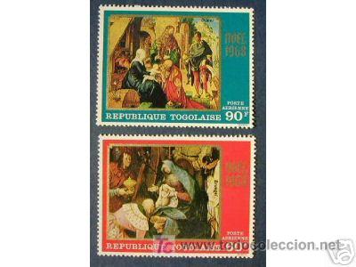 Sellos: TOGO 1968 NAVIDAD 2 sellos - Foto 1
