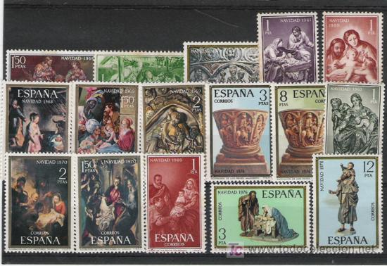 Sellos: ESPA&Ntilde;A  TEMA NAVIDAD - Foto 1