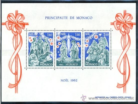 Sellos: MONACO 1982 - NAVIDAD - Yvert BLOCK 23 - Foto 1
