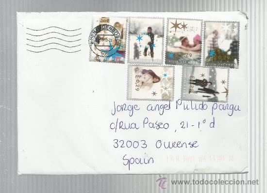 Sellos: SOBRE USADO HOLANDA GALICIA 2012 NAVIDAD - Foto 1
