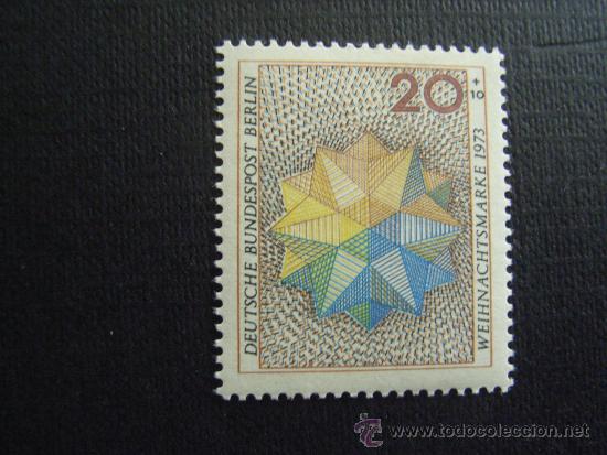 Sellos: BERLIN N&ordm; YVERT 427*** A&Ntilde;O 1973. NAVIDAD - Foto 1