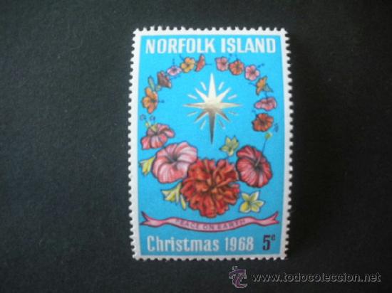 Sellos: Norfolk 1968 Ivert 100 *** Navidad - Foto 1