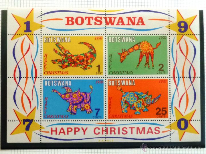 Sellos: HB BOTSWANA 1970. NAVIDAD 1970. - Foto 1