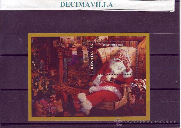 Sellos: GRENADA, NAVIDAD 2001, H.B. 612, PINT137 - Foto 1