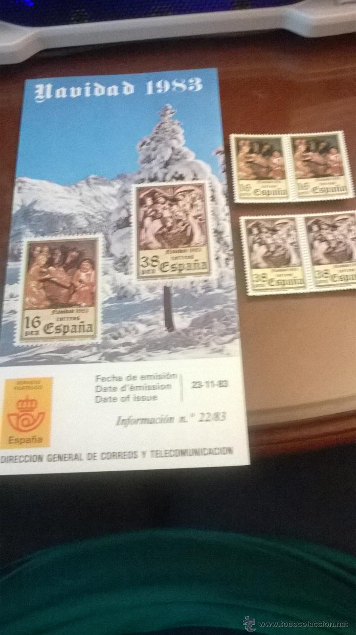 Sellos: SELLOS NAVIDAD 1983 ESPA&Ntilde;A - Foto 1