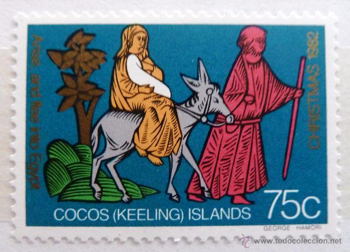 Sellos: SELLOS ISLAS COCOS 1982. NUEVO. NAVIDAD. - Foto 1