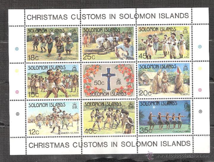 Sellos: Islas SALOM&Oacute;N H.B. n&ordm; 12** Navidad - Foto 1