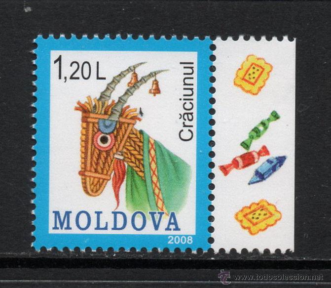 Sellos: MOLDAVIA 555** - A&Ntilde;O 2008 - NAVIDAD - Foto 1