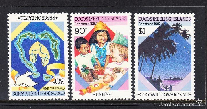 Sellos: Cocos 1987 Ivert 170/2 *** Navidad - Foto 1