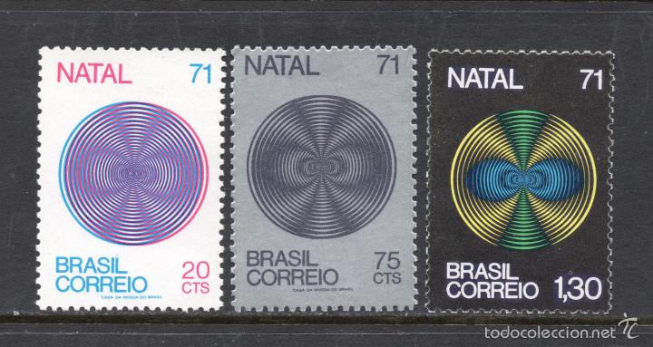 Sellos: BRASIL 974/76** - A&Ntilde;O 1971 - NAVIDAD - Foto 1