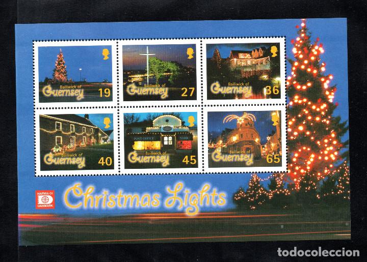 Sellos: GUERNSEY HB 45** - A&Ntilde;O 2001 - NAVIDAD - Foto 1
