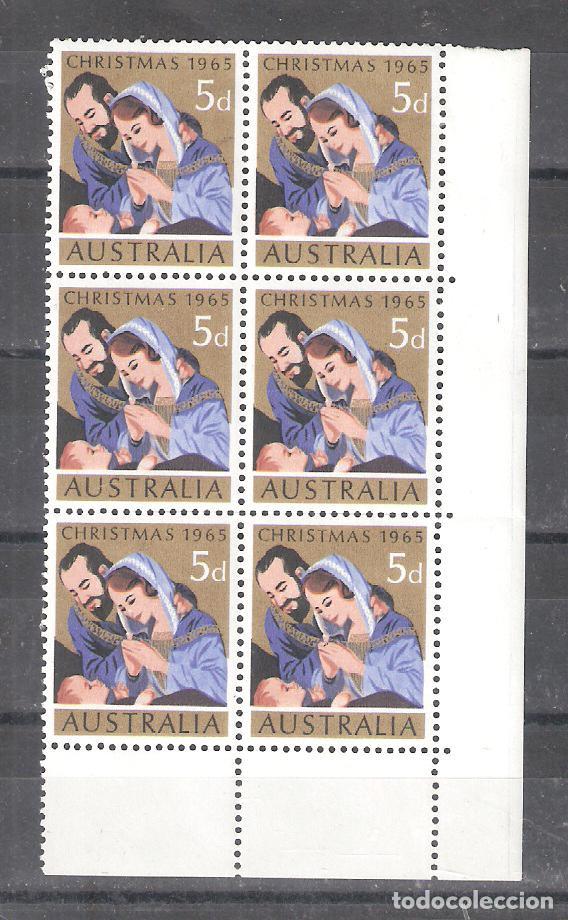 Sellos: AUSTRALIA n&ordm; 317** Navidad, en bloque de 6. Completa - Foto 1
