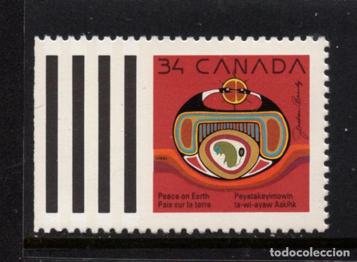 Sellos: CANADA 1160** - A&Ntilde;O 1990 - NAVIDAD - Foto 1