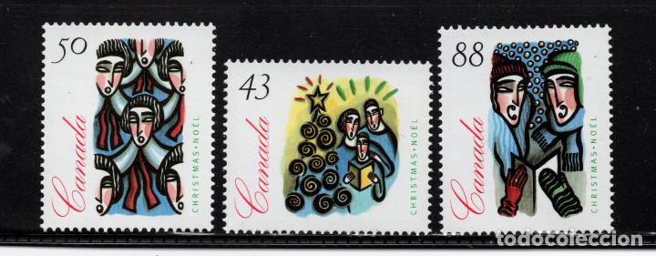 Sellos: CANADA 1394/96** - A&Ntilde;O 1994 - NAVIDAD - Foto 1