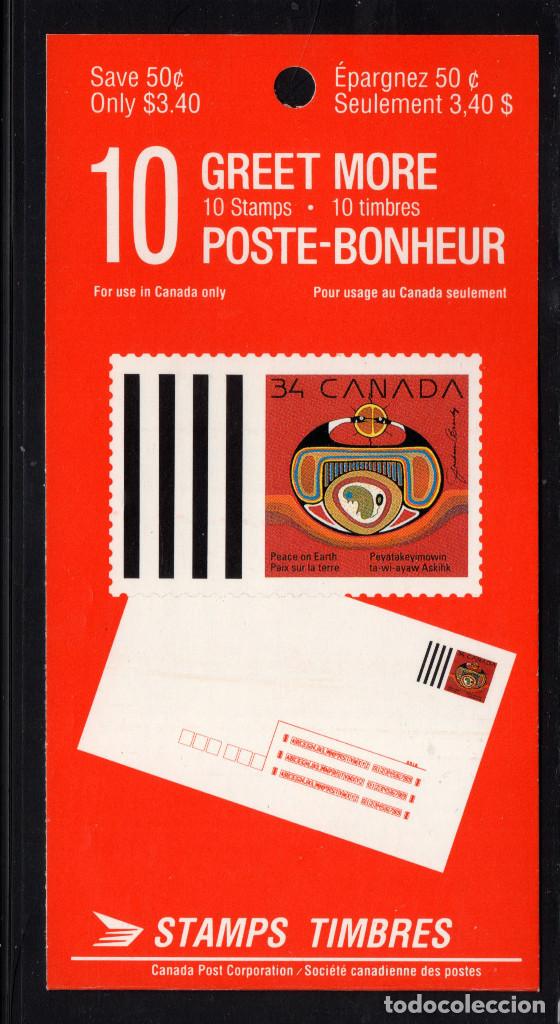 Sellos: CANADA CARNET 1160** - A&Ntilde;O 1990 - NAVIDAD - Foto 1