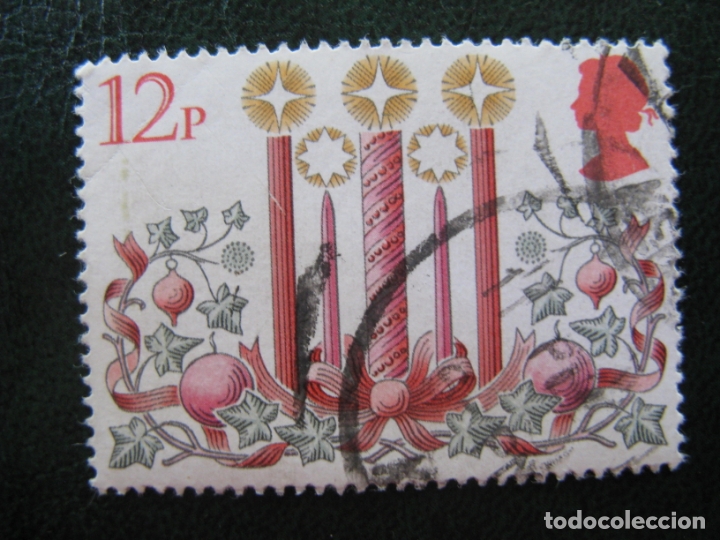 Sellos: inglaterra** navidad, sello usado - Foto 1