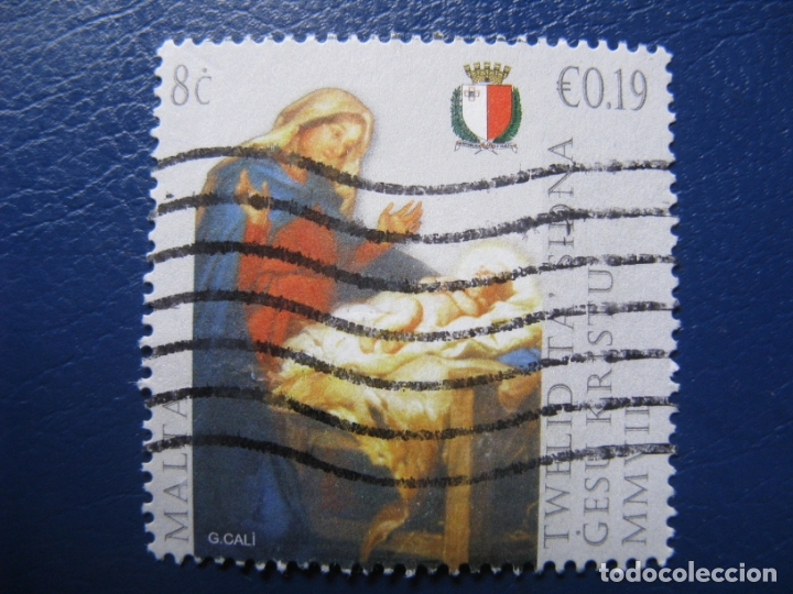 Sellos: malta, 2007 sello usado,tema navidad - Foto 1