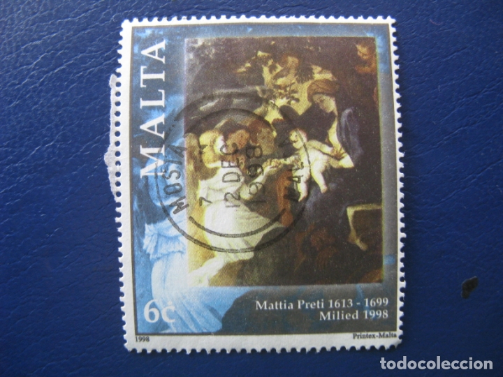 Sellos: malta, 1998 sello usado tema navidad - Foto 1