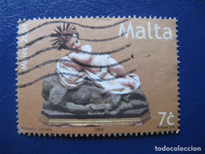 Sellos: malta, 2004 sello usado, tema navidad - Foto 1