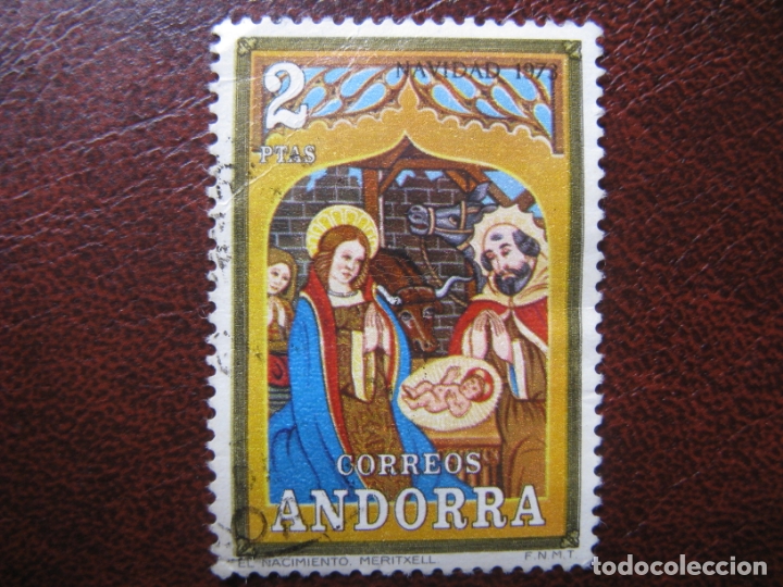 Sellos: andorra, 1973 navidad, edifil 87 - Foto 1