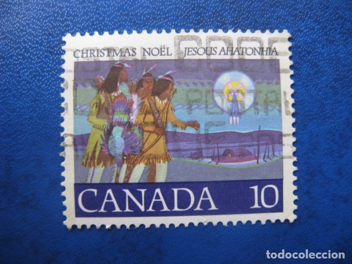 Sellos: -canada, tema navidad, sello usado - Foto 1