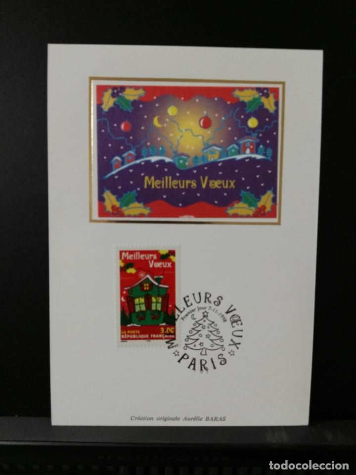 Francia Fdc En Postal Yvert 33 Navidad Cas Comprar Sellos De Navidad En Todocoleccion