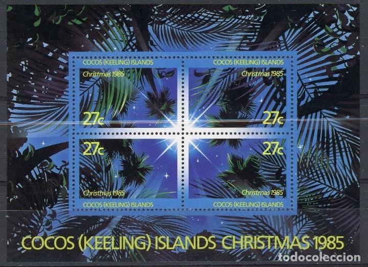 Sellos: Cocos 1985 HB Ivert 5 *** Navidad - Foto 1