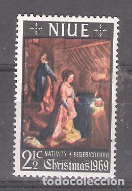 Sellos: NIUE n&ordm; 117** Navidad 1969. Pintura. Completa